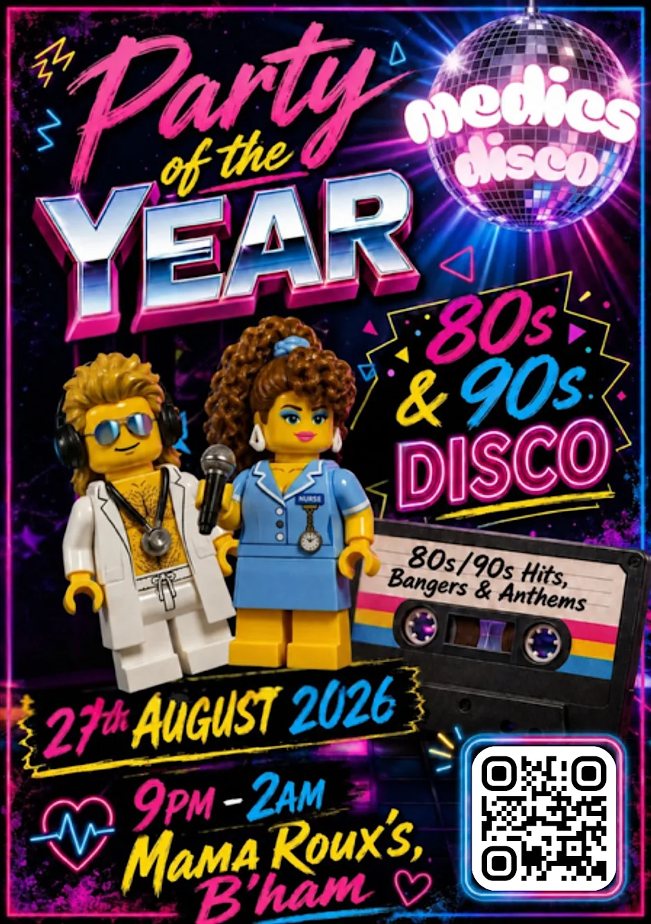 Medics 80s/90s Party of the Year at Mama Roux's