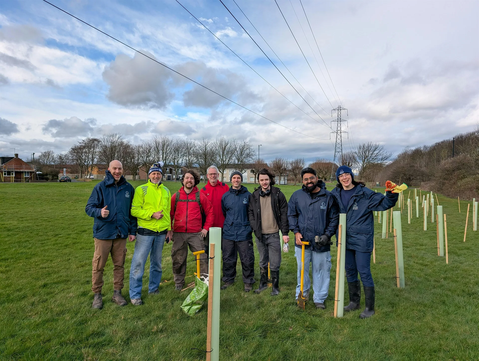 NECF and Hazlerigg Parish Council community tree care and wildlife day