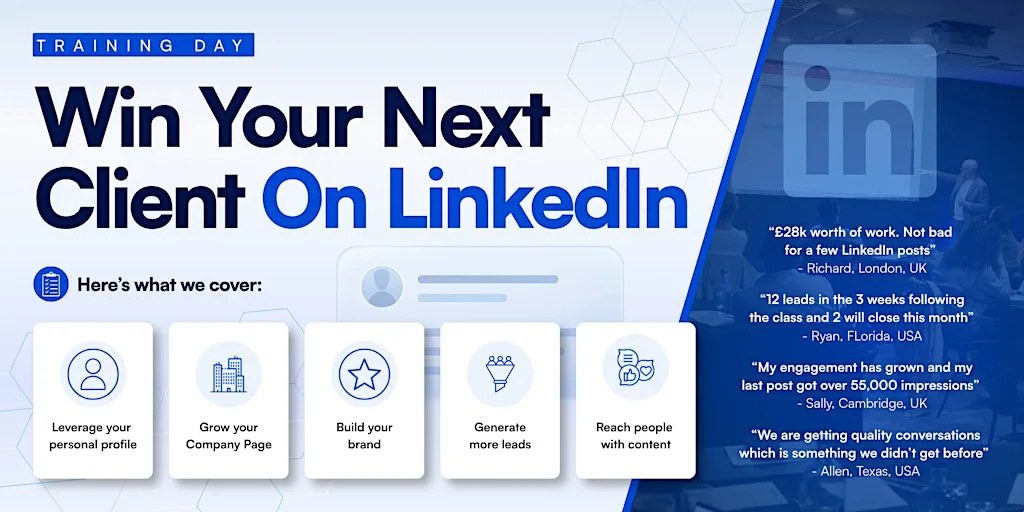 Win Clients On LinkedIn - Social Selling Masterclass: BRIGHTON at Holiday Inn Brighton - Seafront by IHG