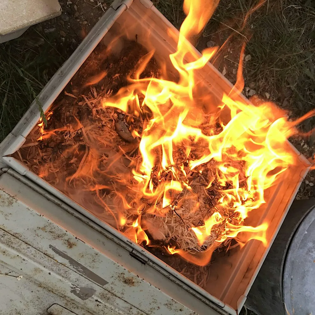 Outdoor barrel firing at CODA for Hampshire open studios at Coda Music and Arts Trust