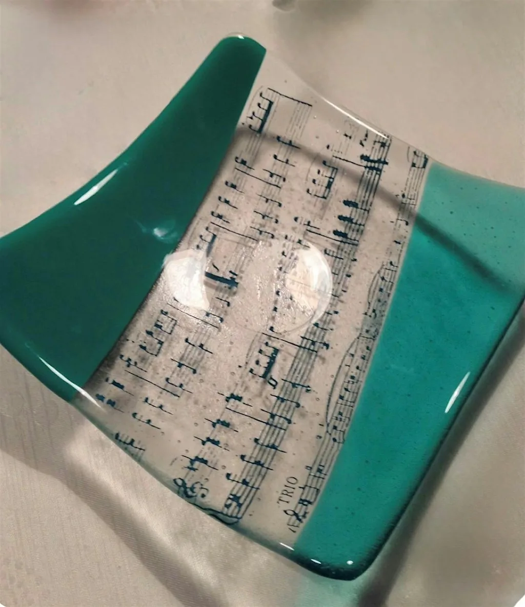 Danny Boy Inspired Fused Glass Panel for 18+yrs at Roe Valley Arts and Cultural Centre