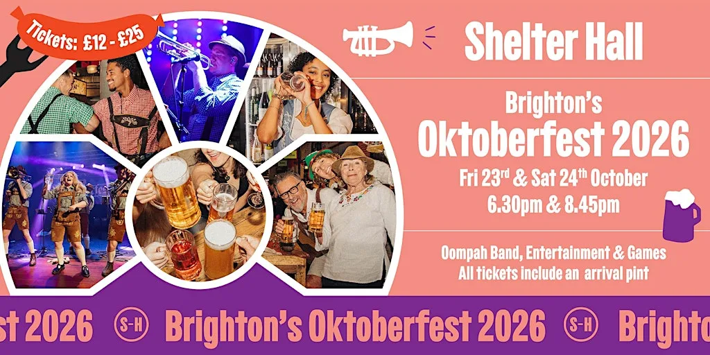 Brighton's Oktoberfest 2026 at SHELTER HALL, Brighton
