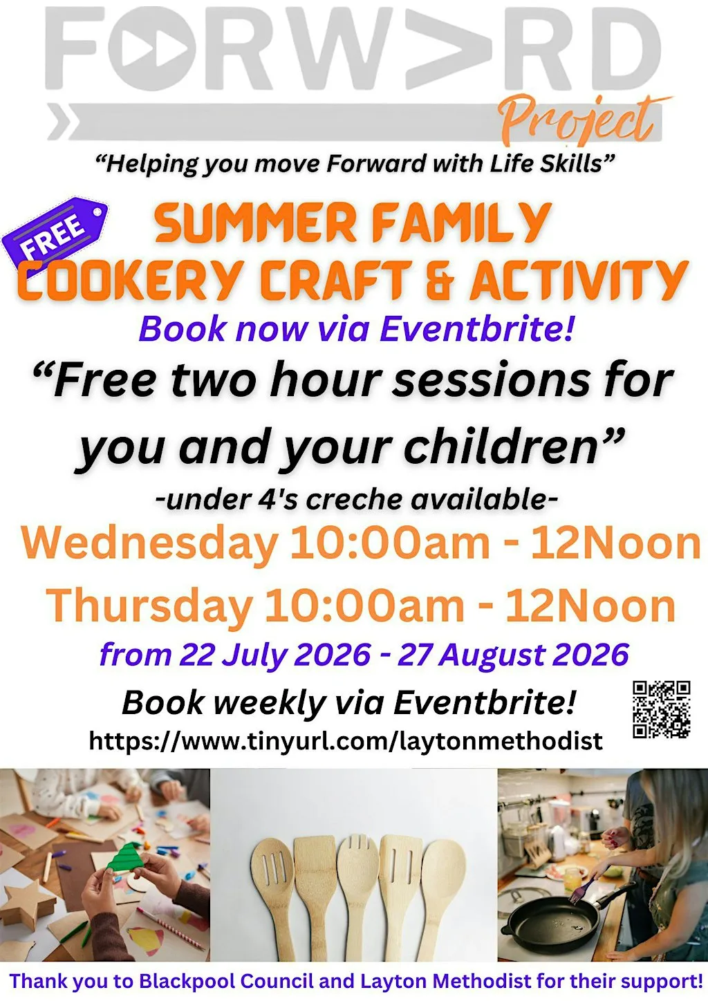 FREE - Summer Family Cook, Craft & Activity Session (Wed 22 July 2026)