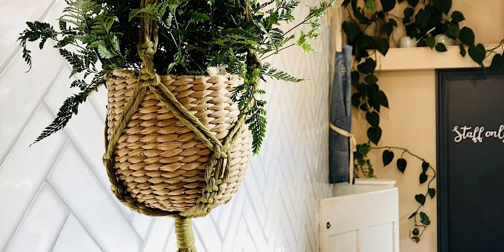 Macrame Plant Hanger Workshop at Number 85 Coffee & Kitchen, Cheltenham at Number 85 Coffee & Kitchen