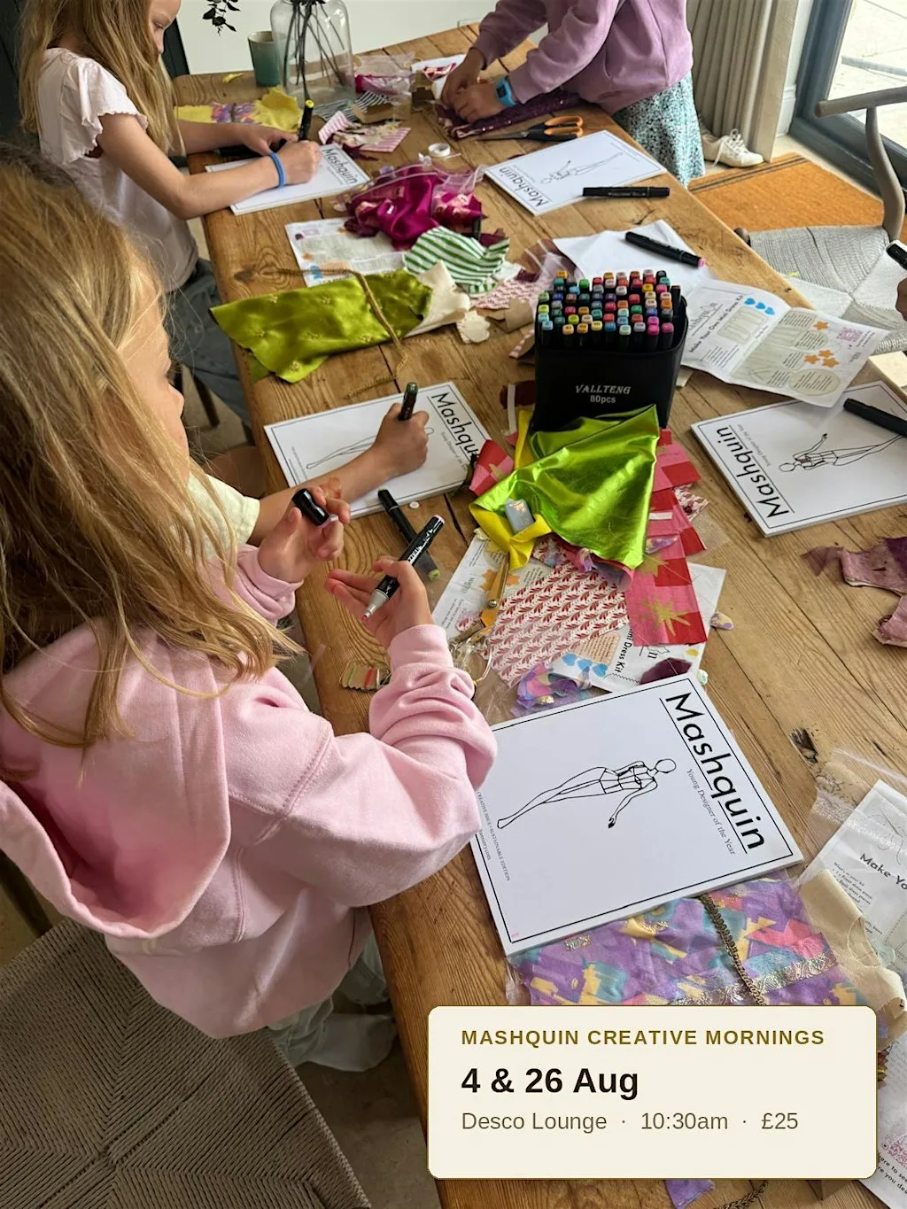 Mashquin Creative Mornings — Kids' Fashion Workshop at Desco Lounge at Desco Lounge