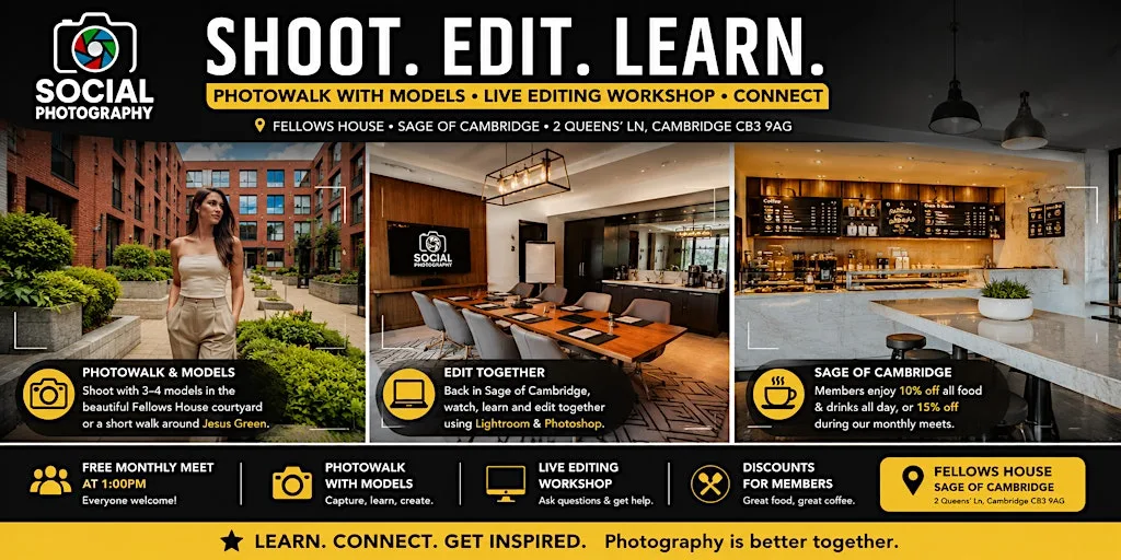 Lightroom & Photoshop Editing Workshop with Social Photography
