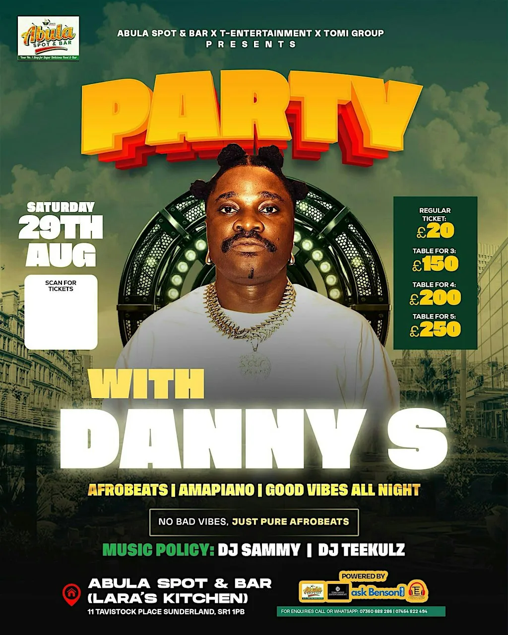 PARTY WITH DANNY S at LARA’S KITCHEN LTD