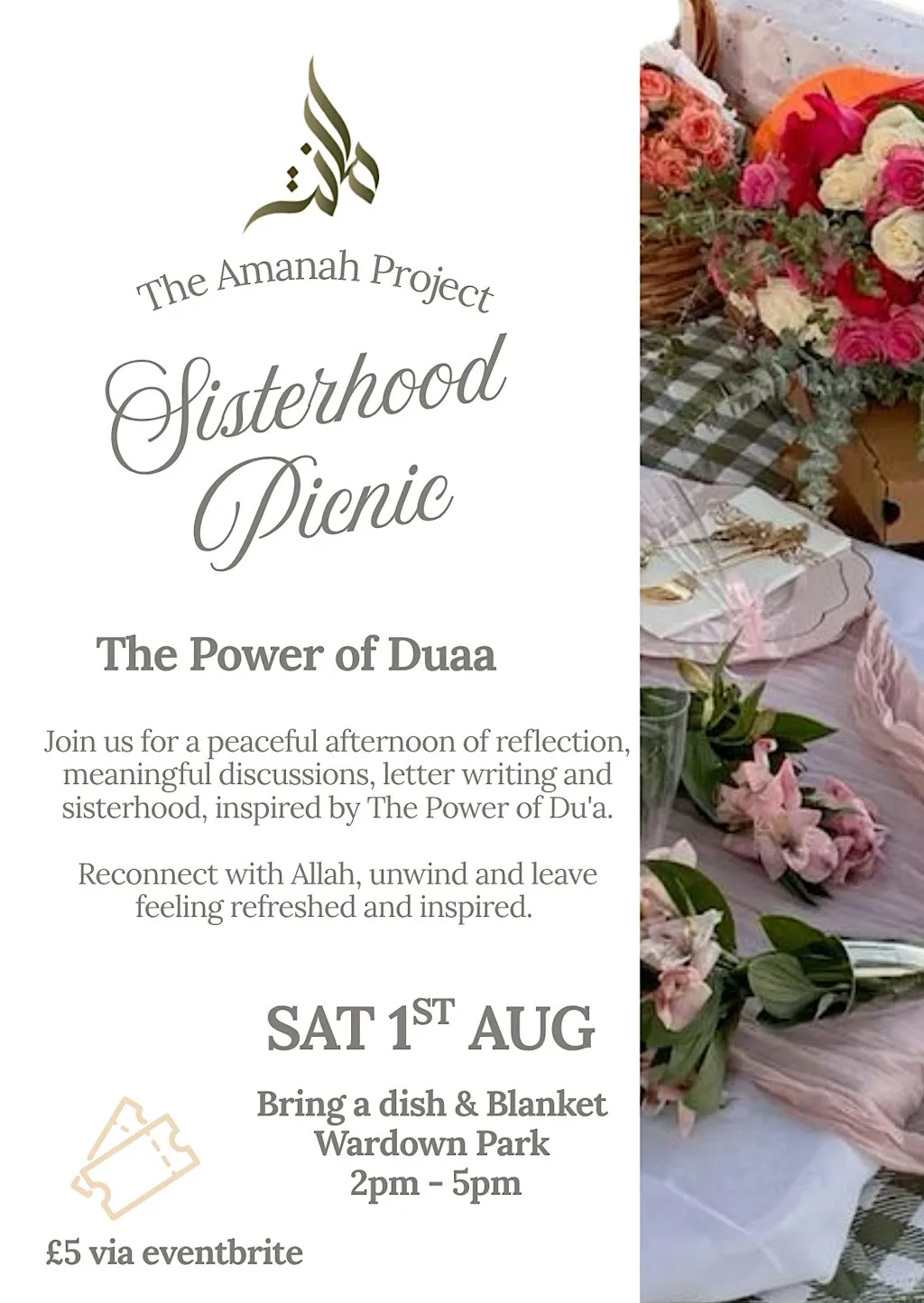 Sisterhood Picnic: Power of Duaa at Wardown Park