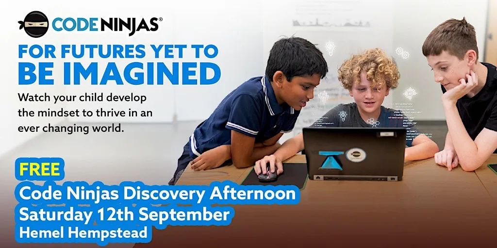 Code Ninjas Hemel Discovery Afternoon for Ages 5 to 14 at Code Ninjas Hemel Hempstead