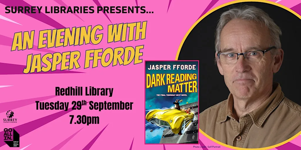 An Evening with Jasper Fforde at Redhill Library