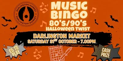 Music Bingo- 80's/90's Halloween Twist at Darlington Market