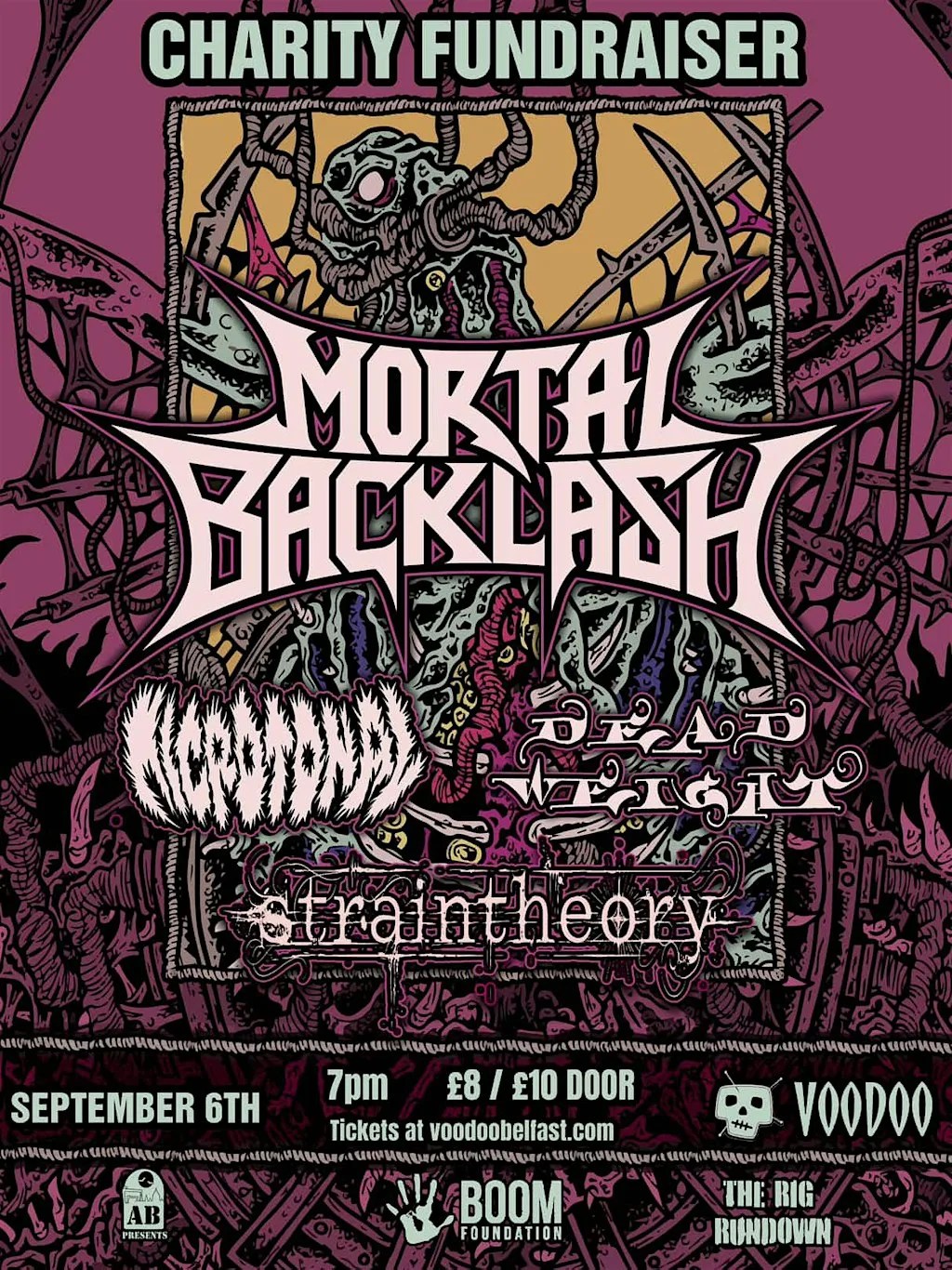 Mortal Backlash, Microtonal, Dead Weight & Strain Theory at Voodoo