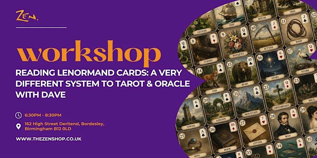 Introduction to Lenormand Readings at The Zen Shop