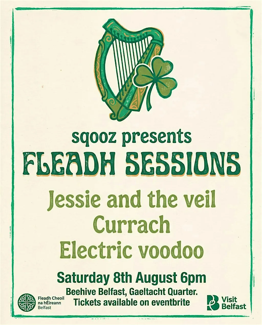 FLEADH SESSIONS 08/08/2026 at The Beehive Belfast