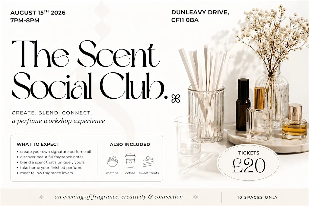 the scent social club - a perfume workshop experience. ꕤ
