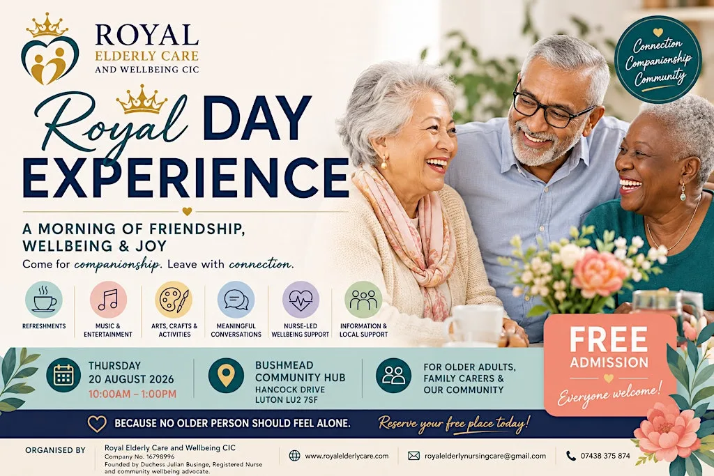 Royal Day Experience | Free Community Wellbeing & Companionship Day at Bushmead Community Hub
