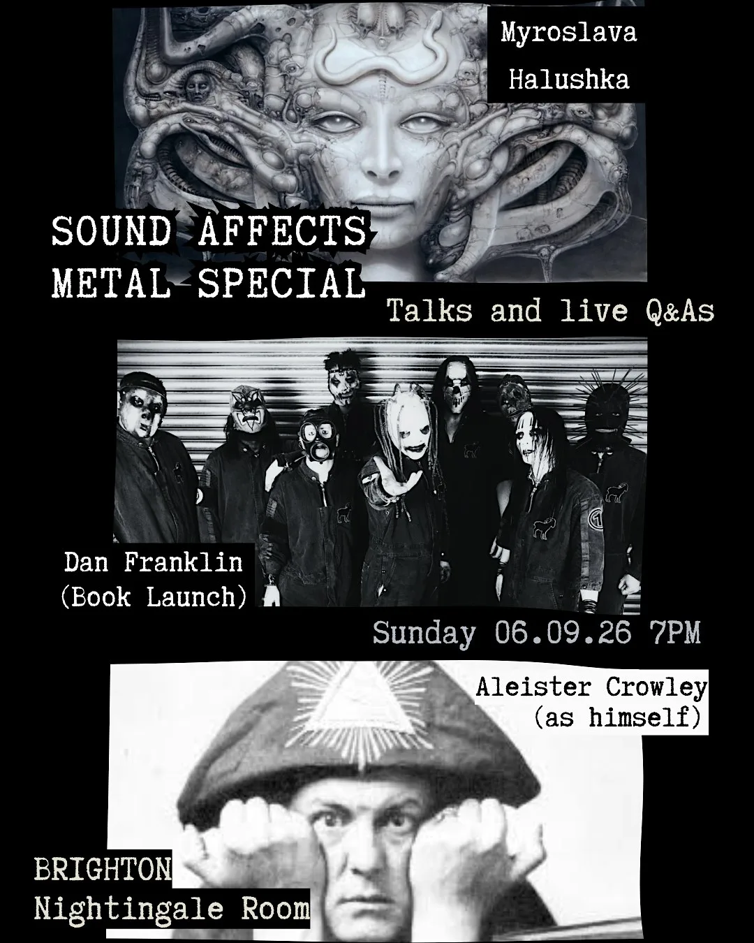 Talks about metal, art & magick w/ Dan Franklin, Myroslava Halushka, + more at The Grand Central, Brighton