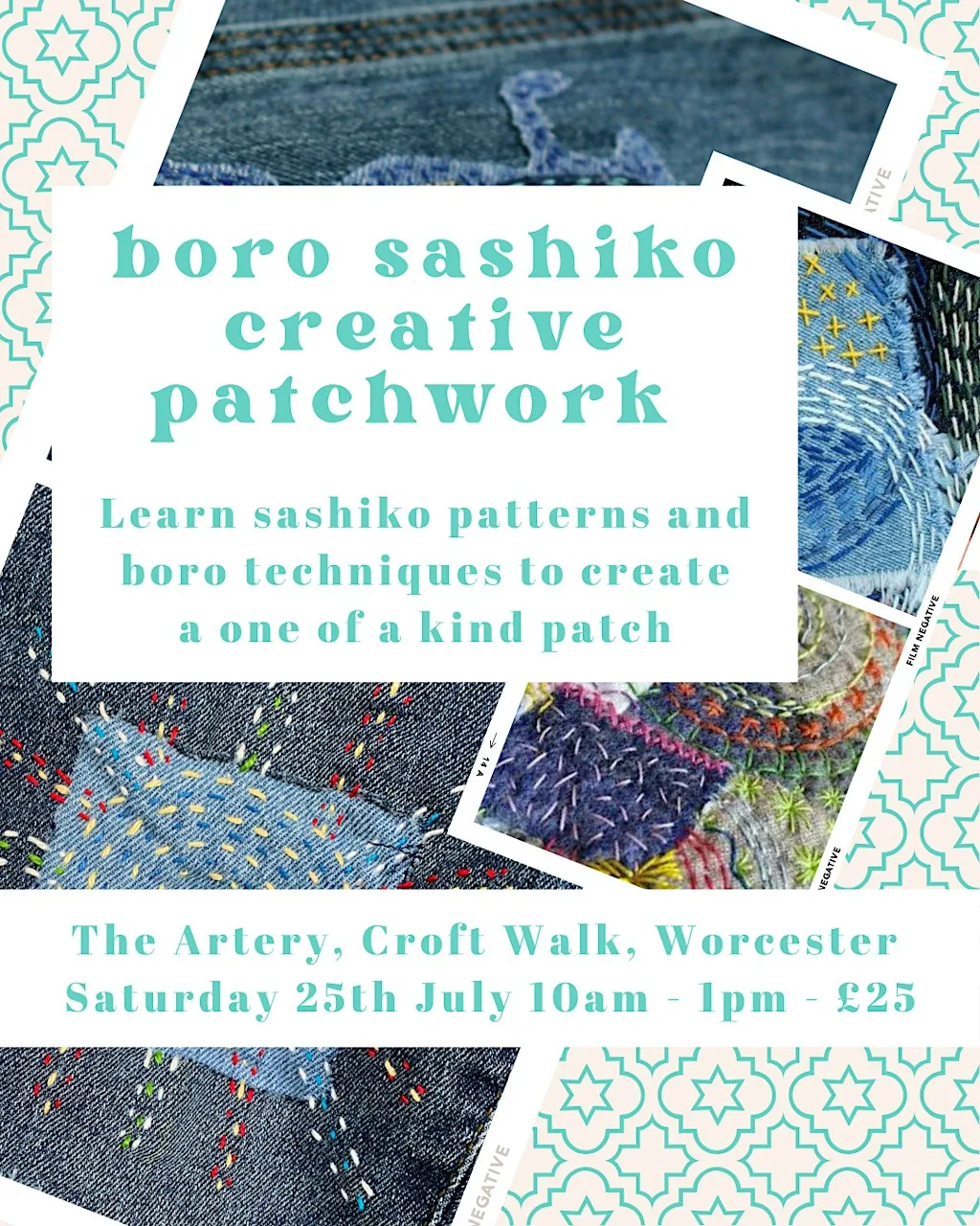 Boro Sashiko Creative Patchwork Visible Mending