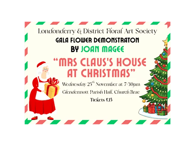 Festive Gala Flower Demonstration at Glendermott Parish Hall
