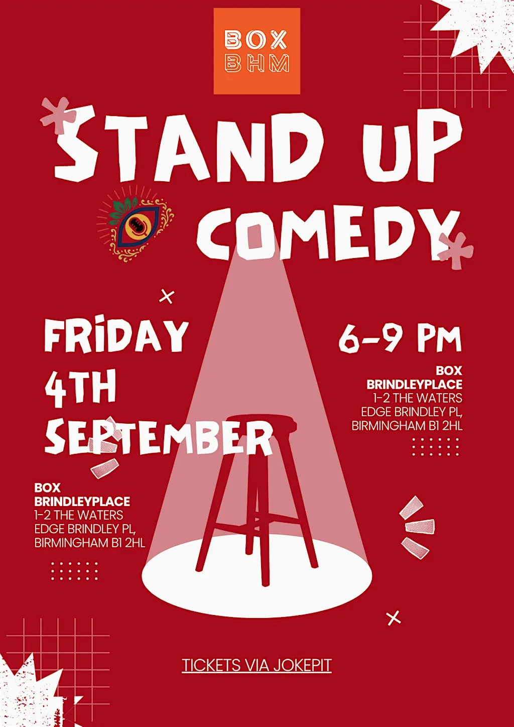 Live Stand Up Comedy at BOX Brindleyplace