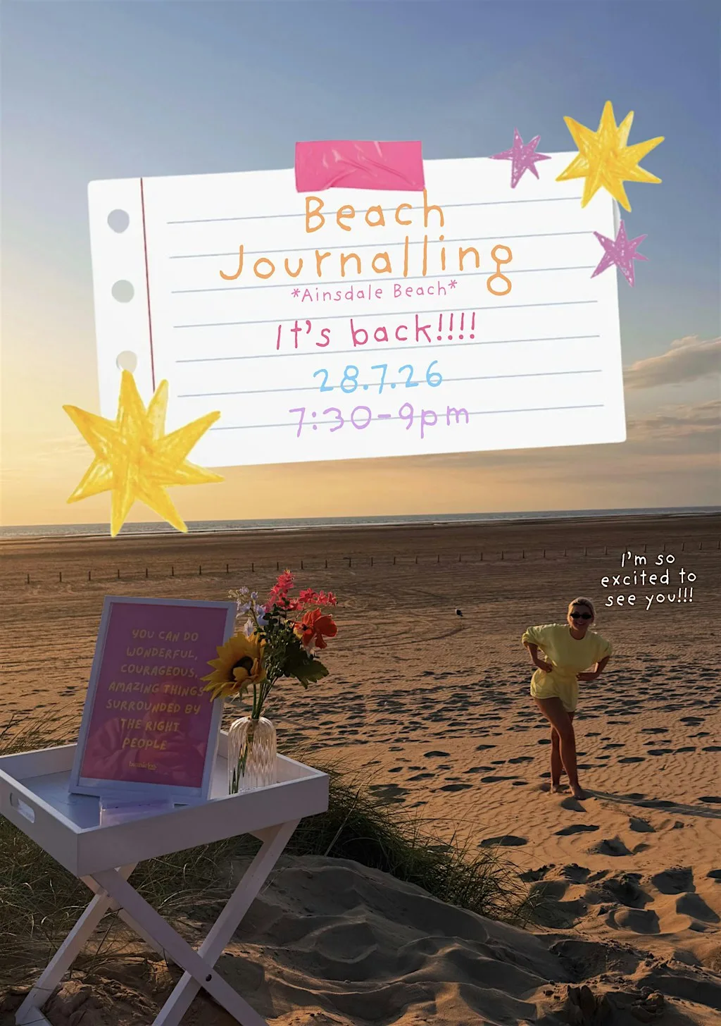 Beanie Lou Beach Journalling