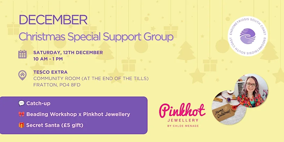 Christmas with Endo South Coast – Festive Beading with Pinkhot Jewellery at Tesco Extra