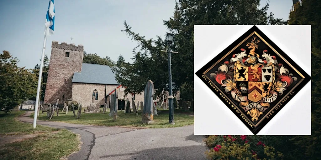 Ruperra Castle 400 years: Morgan family hatchments and the tales they tell at St. Michael & All Angels, Lower Machen