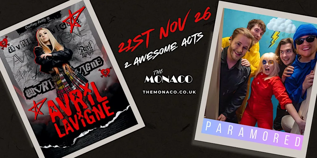 Avril Lavigne & Paramore Tribute Night at The Monaco