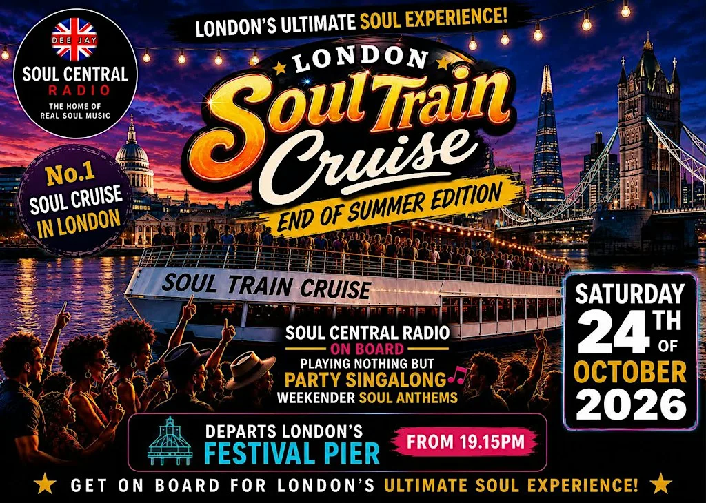 London Soul Train Cruise (Autumn Special) Saturday 24th of October at Festival Pier london se1