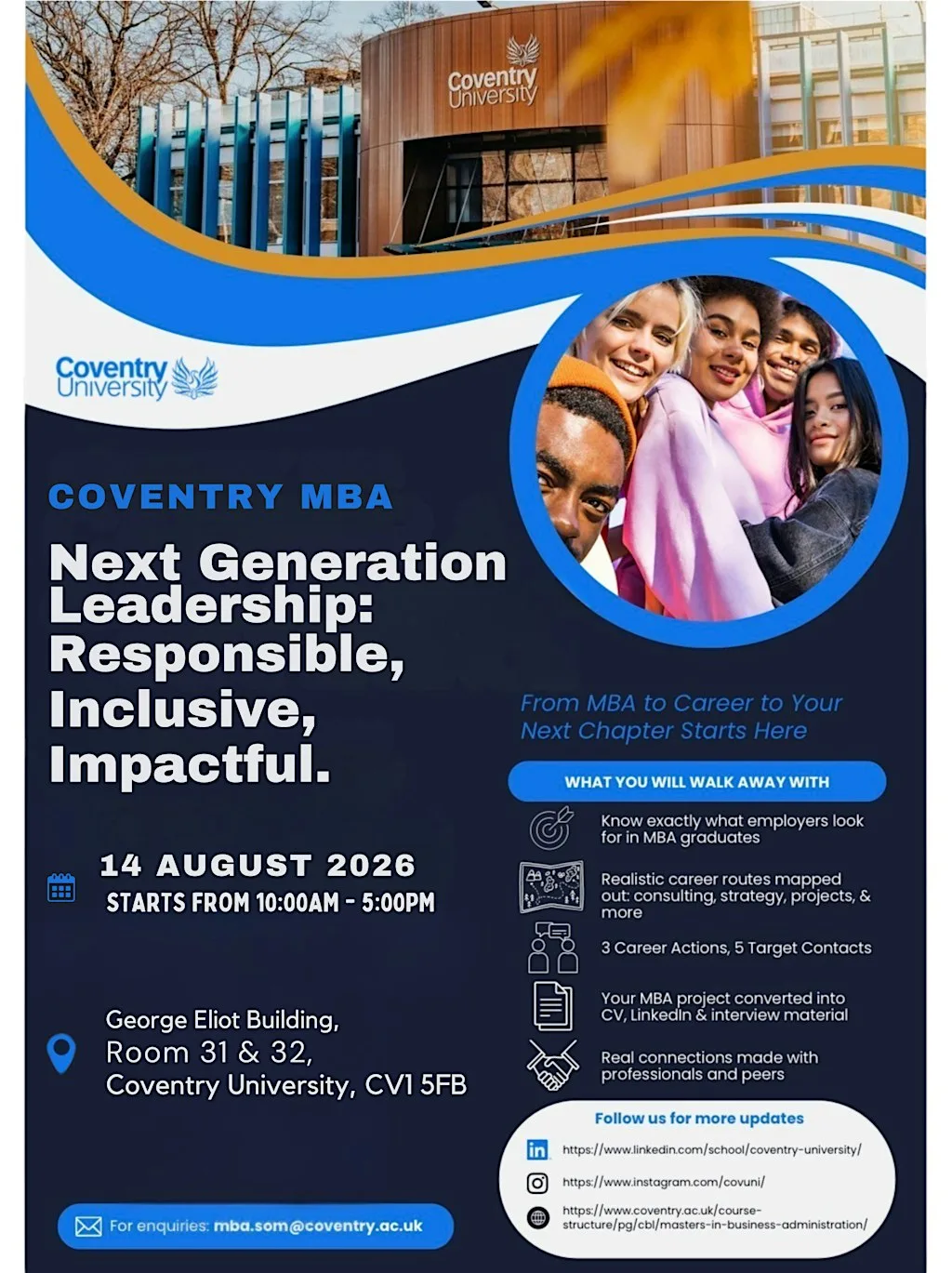 Next Generation Leadership: Responsible, Inclusive, Impactful. at George Eliot Building