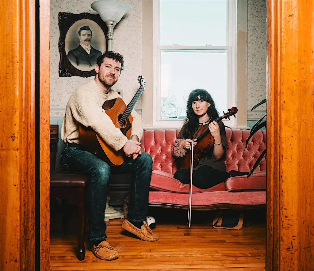 Shane Pendergast and Lucy Farrell at Llyfrgell Maindee Library