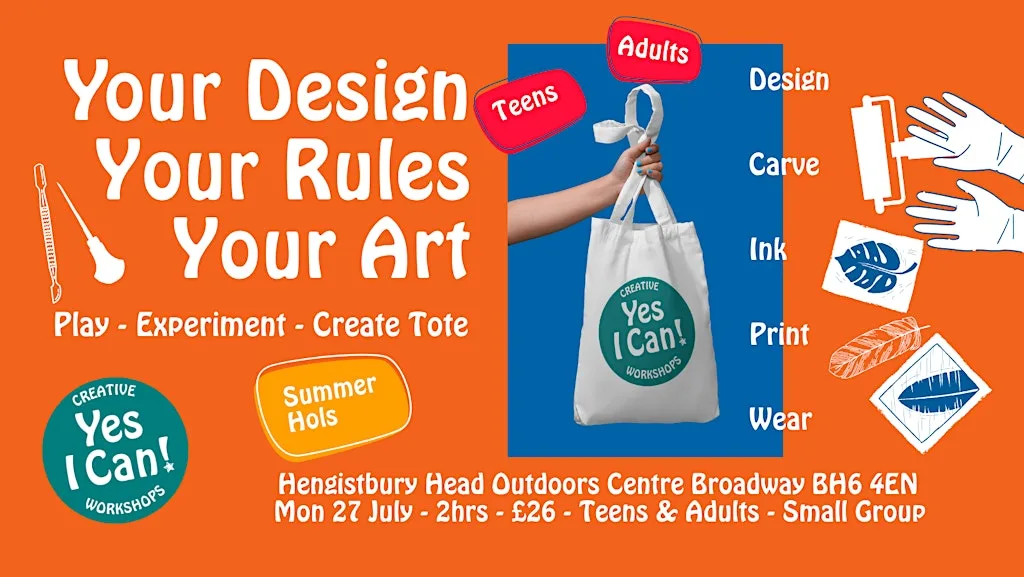 Fancy owning something no one else has this summer? Lino Print your own bag