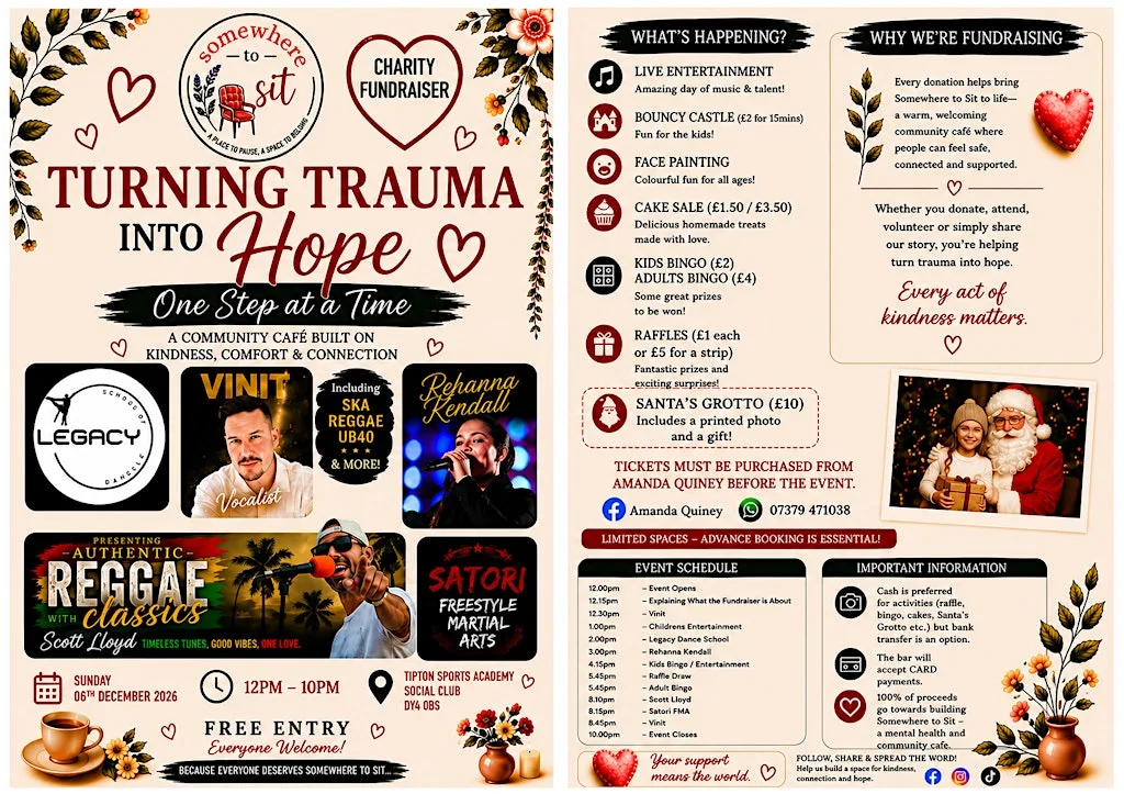 Somewhere To Sit Community Fundraiser