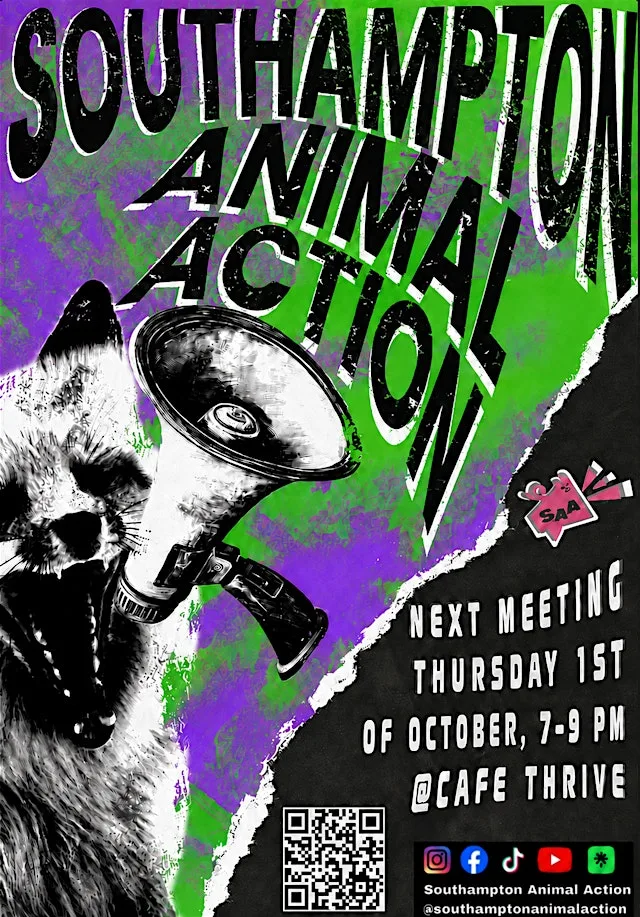 Southampton Animal Action October Meeting at Cafe Thrive