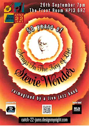 Catch 22 Jams: Songs in the Key of Life - Stevie Wonder at The Front Room