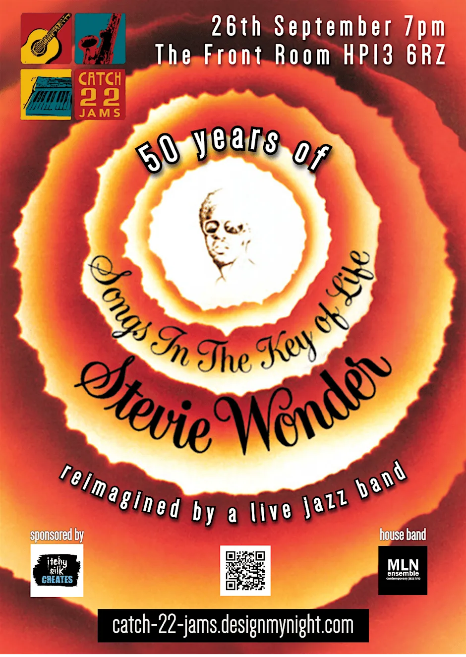 Catch 22 Jams: Songs in the Key of Life - Stevie Wonder at The Front Room