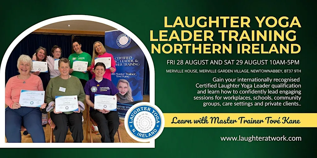 Laughter Yoga Leader Training in Belfast with Master Trainer Tové Kane
