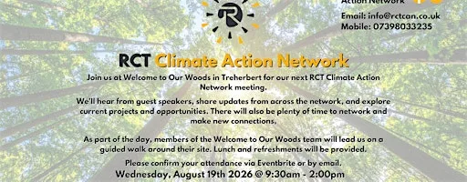 RCT Climate Action Network Summer Meeting at Old Library