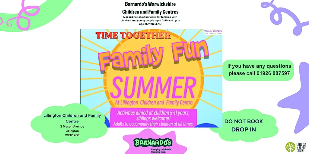 Time Together-Family Fun with crafts and activities-Lillington CFC- DROP IN