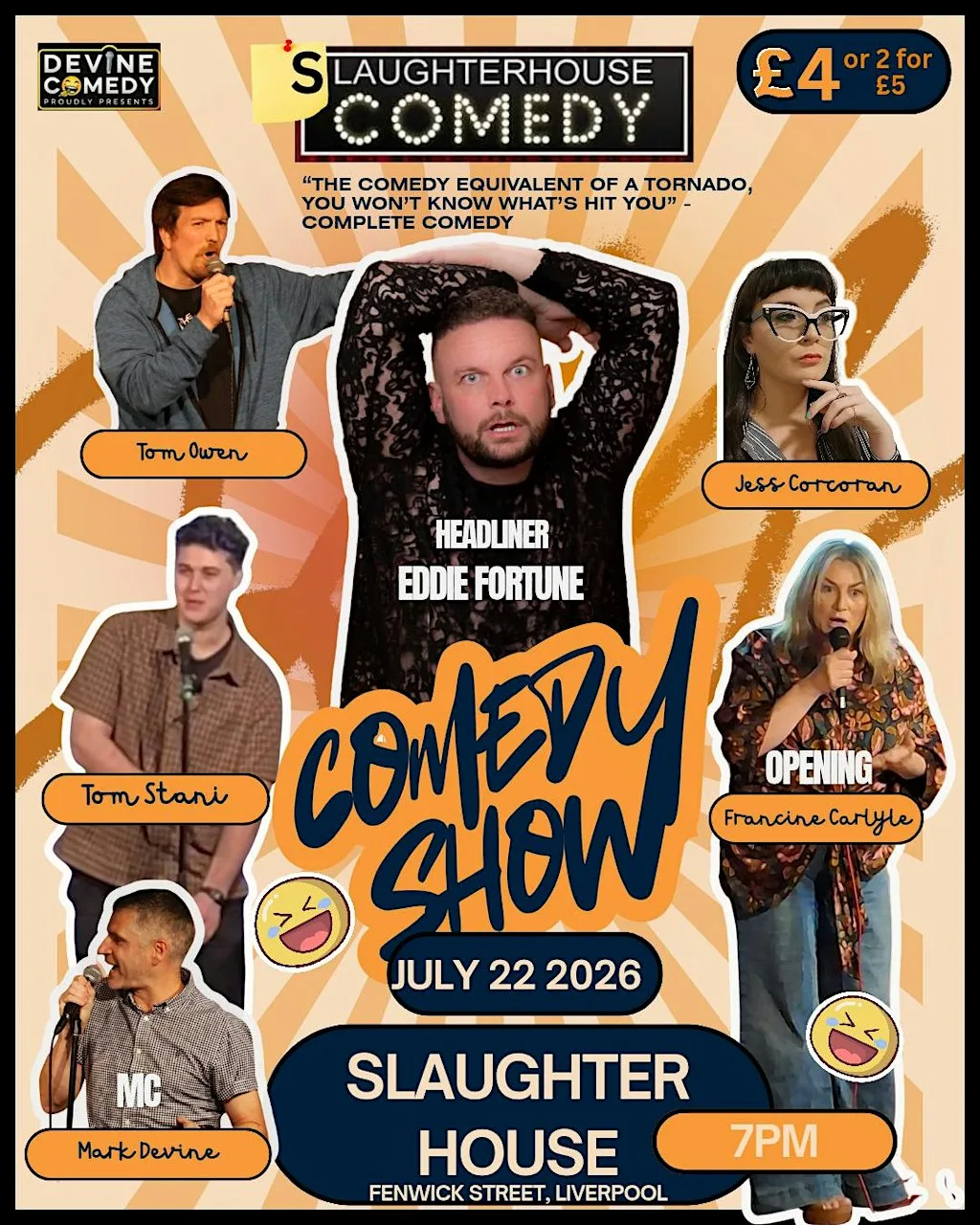 Liverpool's Wednesday Night Stand-up Comedy Club at The Slaughter House