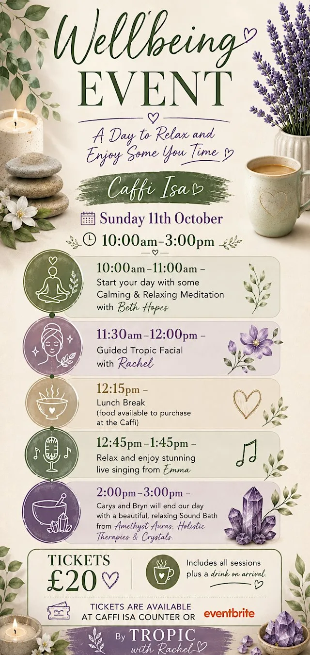 Wellbeing Event - A Day to Relax and Enjoy Some YOU Time x