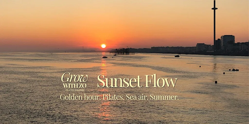 Sunset Pilates Flow by Grow with Zo at Yellowave Brighton - Beach Sports Venue & Beach Cafe