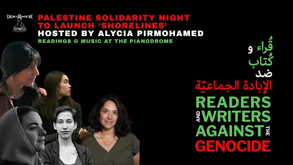 Shorelines x Readers & Writers Against Genocide at Pianodrome Bruntsfield Community Hub