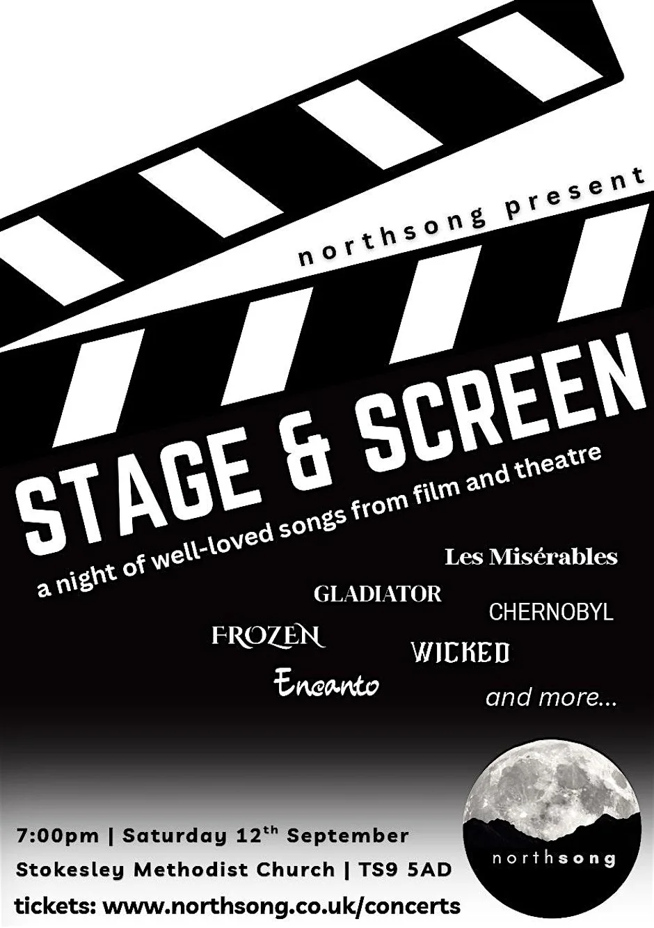 Northsong presents: Stage and Screen at Stokesley Methodist Church