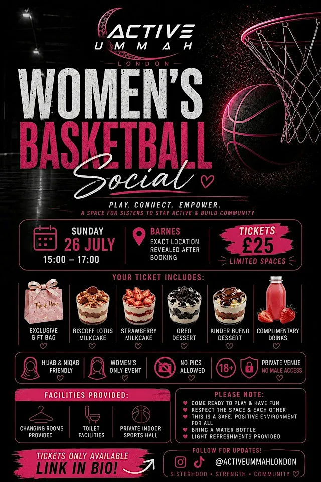 Women’s Basketball Social- ActiveUmmah London at St Paul's School