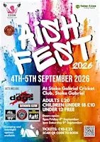Aish Fest Music Festival Saturday 5th Sept '26 **DONT MISS OUT!** at Stoke Gabriel Cricket Club