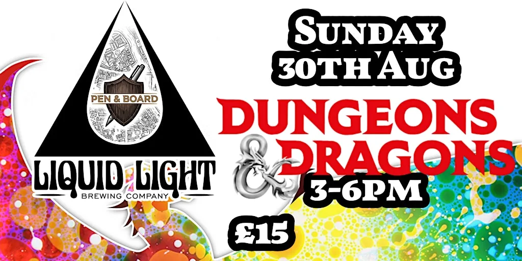 Dungeons and Dragons @ Liquid Light Brewery Taproom - Nottingham at Liquid Light Brewing Company