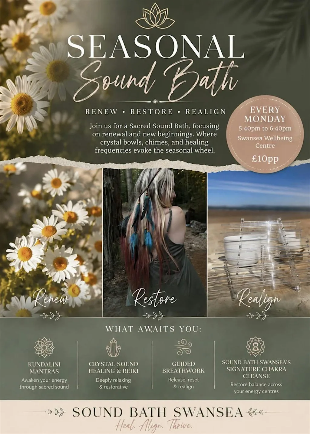 Seasonal Sound Bath at The Swansea Wellbeing Centre