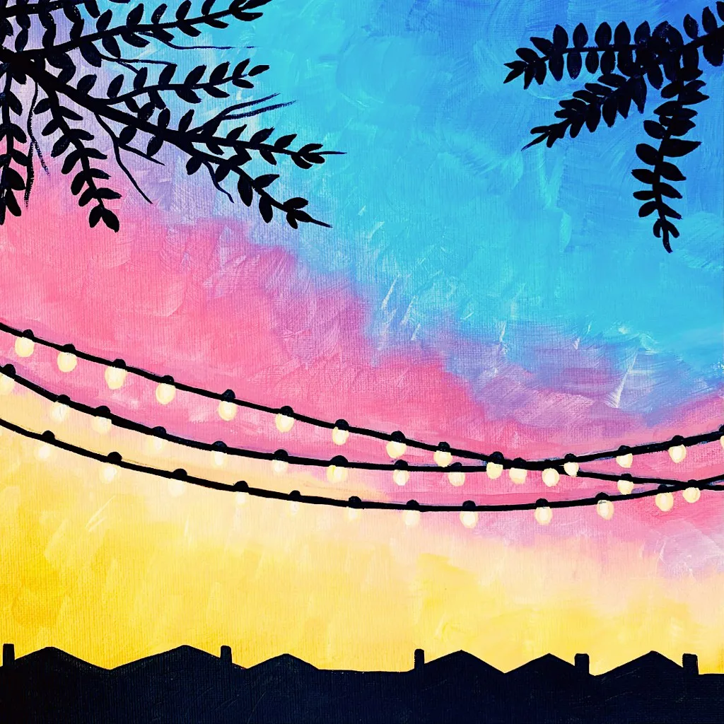 Sip & Paint at Porto Lounge Fishponds, Bristol - "Bristol Lights"
