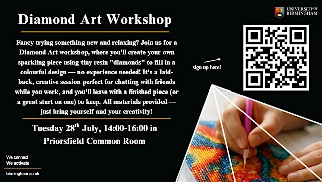 Diamond Art Workshop at Common Room, Priorsfield